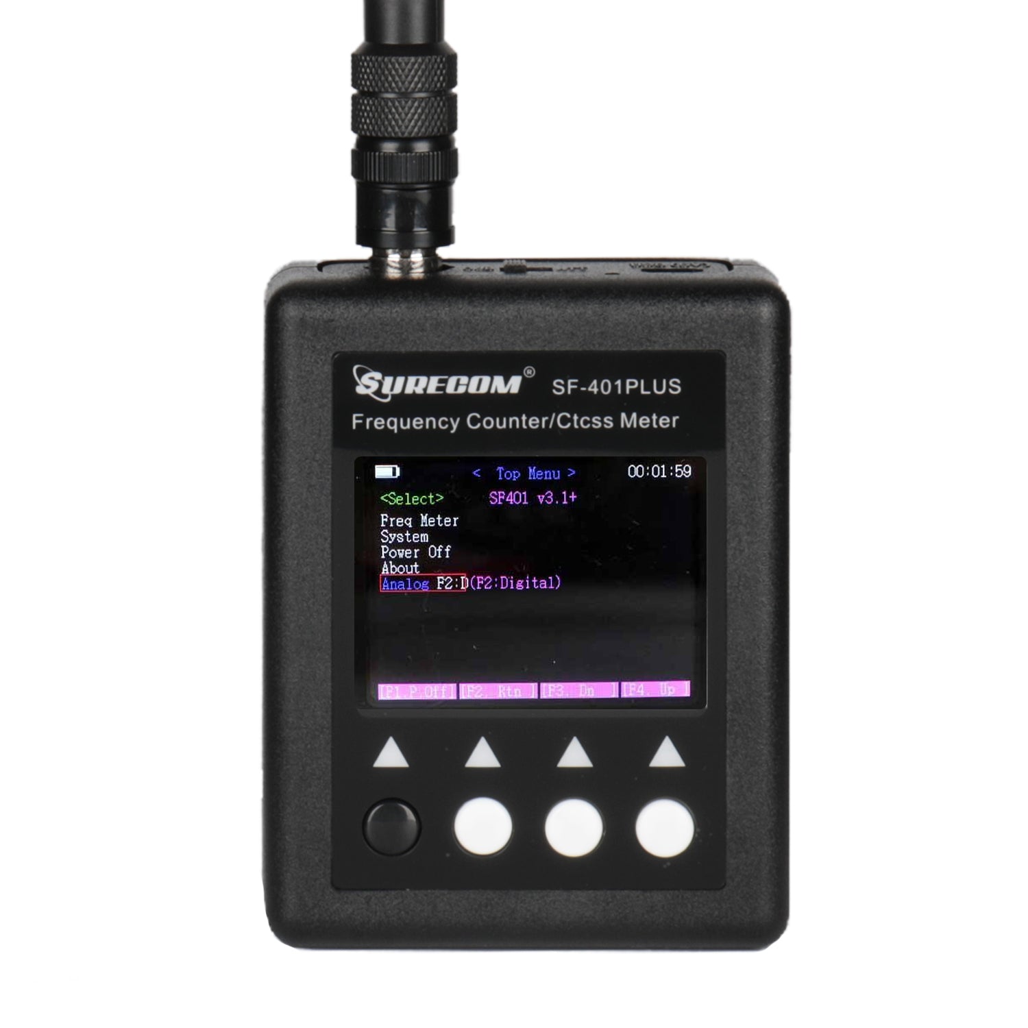 SURECOM SF401 PLUS Digital Frequency Counter for Ham Radio Transceiver - Accurate RF Signal Measurement for Amateur Radio, CB, and Walkie-Talkie Communication