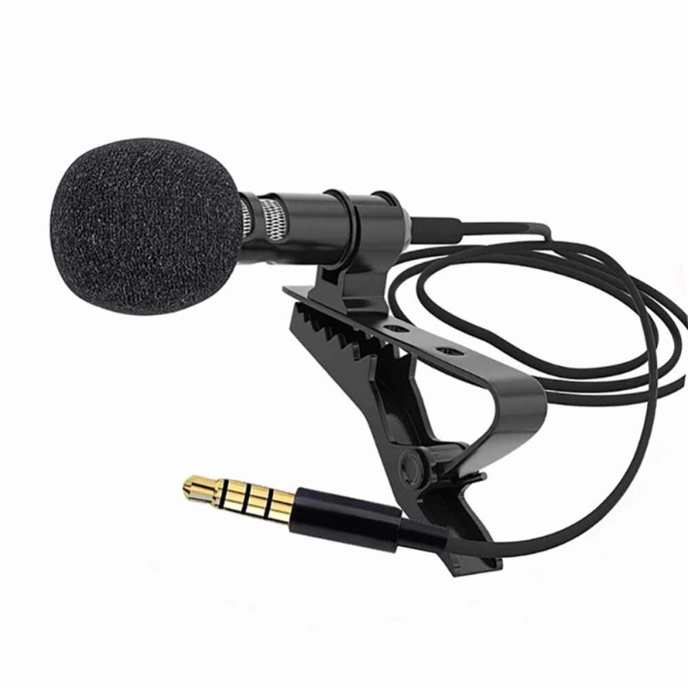 Clip On Mini Lapel Lavalier Microphone for iPhone & Computer - Perfect for Podcasting, Video Recording, Interviews, and Online Meetings