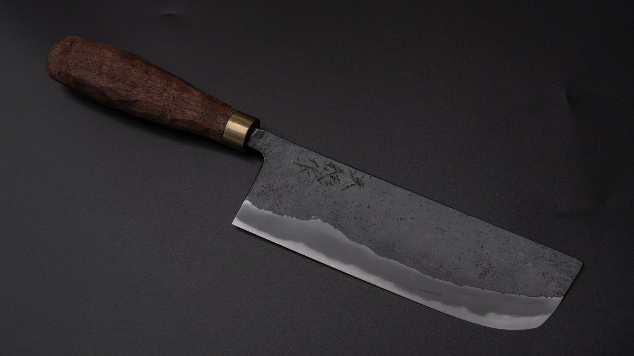 Premium Daitoku Blue #2 Nakiri Knife 165mm - Japanese High Carbon Steel Blade with Walnut Handle - Perfect for Sushi, Vegetables & Asian Cuisine
