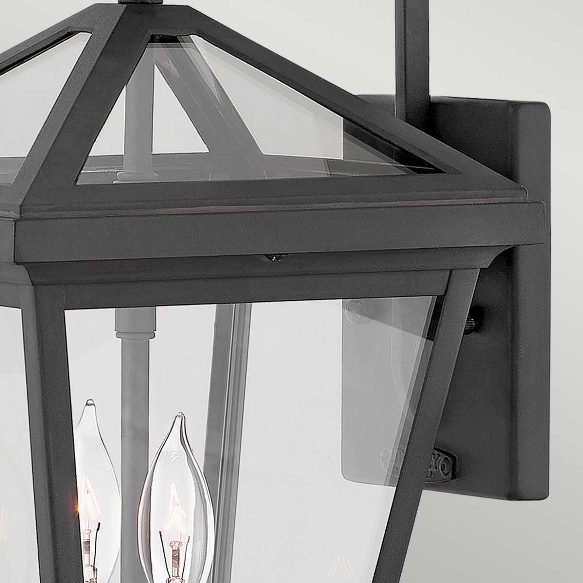 Alford Place 2/3Lt Small/Medium/Large Outdoor Wall Lantern in Museum Black with E14 Socket and IP44 Rating - Perfect for Porch, Garden, and Patio Lighting