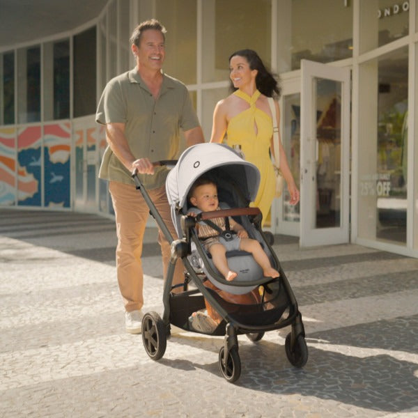Maxi Cosi Zelia2 Luxe+ 5-in-1 Travel System with Mico Luxe+ Infant Car Seat - Convertible Stroller & Baby Carrier for Newborns to Toddlers - Perfect for Travel, Shopping & Daily Outings