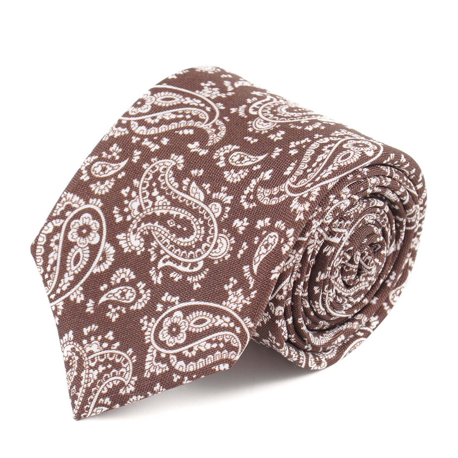 Luigi Borrelli Men's Slim Printed Silk Tie - Elegant Formal Necktie for Business, Office & Special Occasions