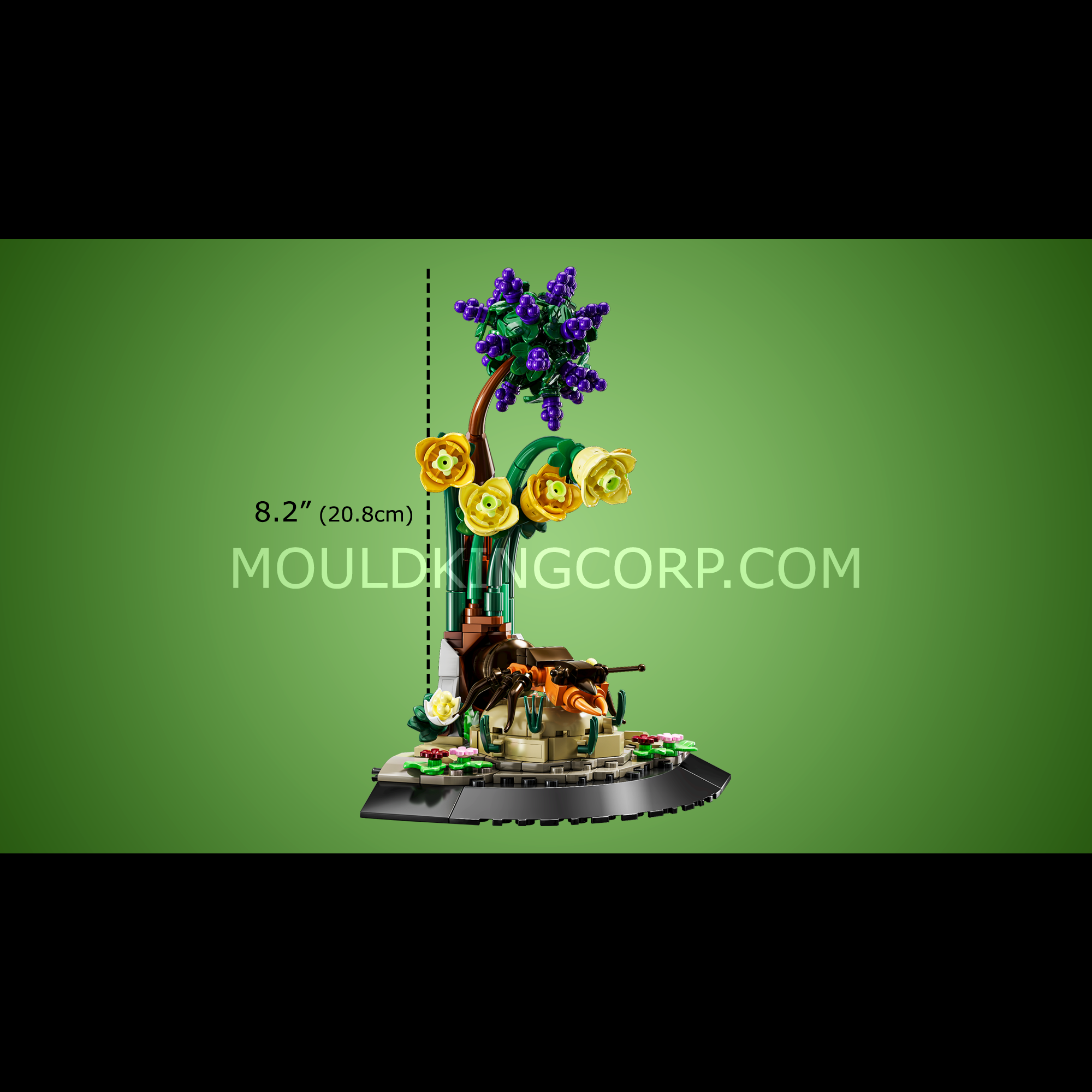 Mould King 10176 Ant and Blooming Plant Building Blocks Set - 385 Pieces STEM Educational Toy for Kids, Creative DIY Construction Kit for Home Decor & Birthday Gifts