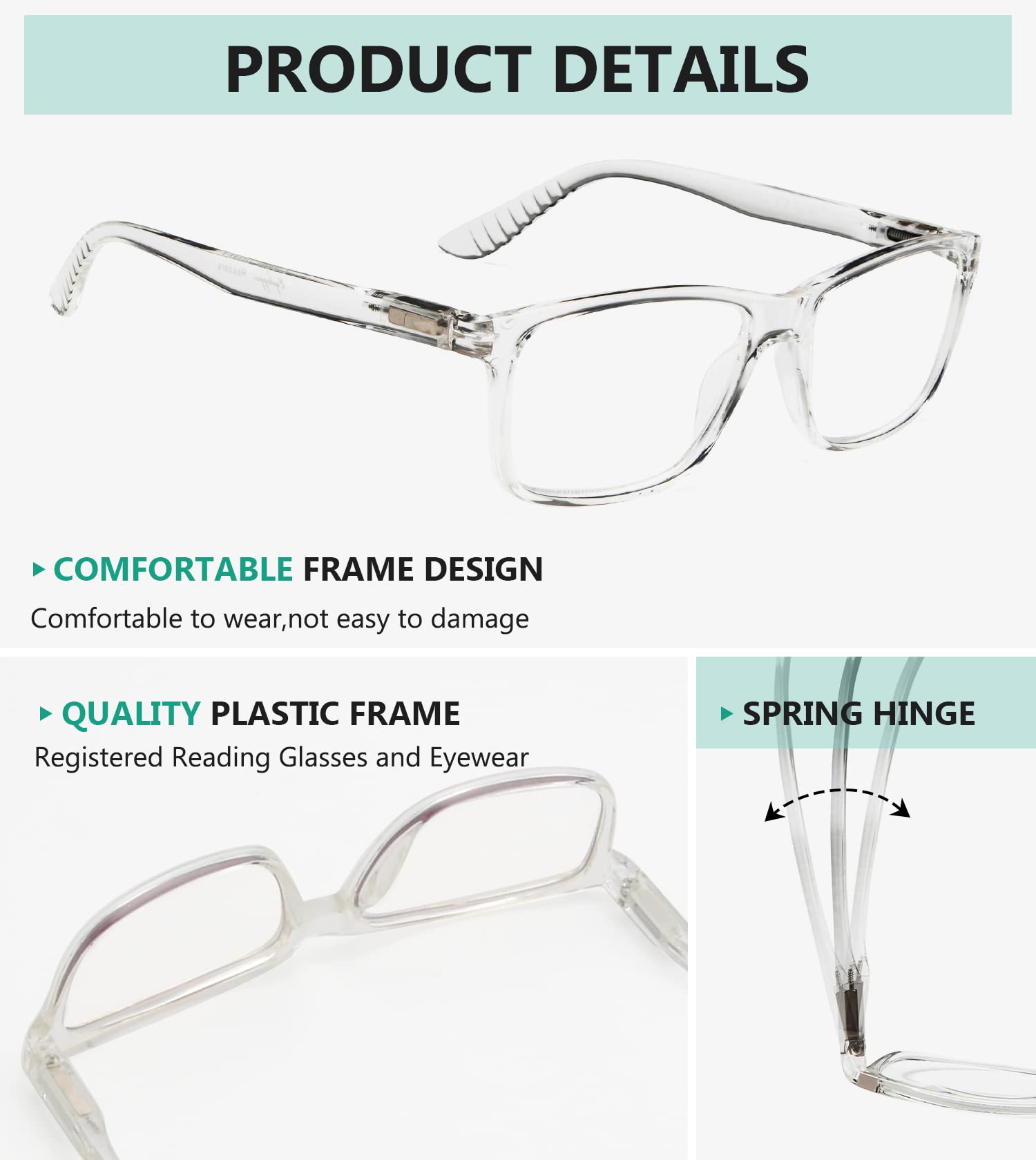 Eyekepper Photochromic Reading Glasses for Women & Men - Lightweight Transition Lenses +0.75 Strength - Indoor/Outdoor Use for Reading, Driving & Computer Work