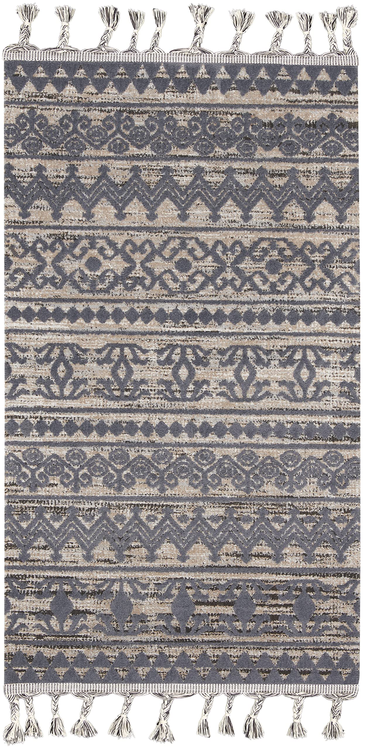 Nourison Asilah Mocha/Charcoal 2'3