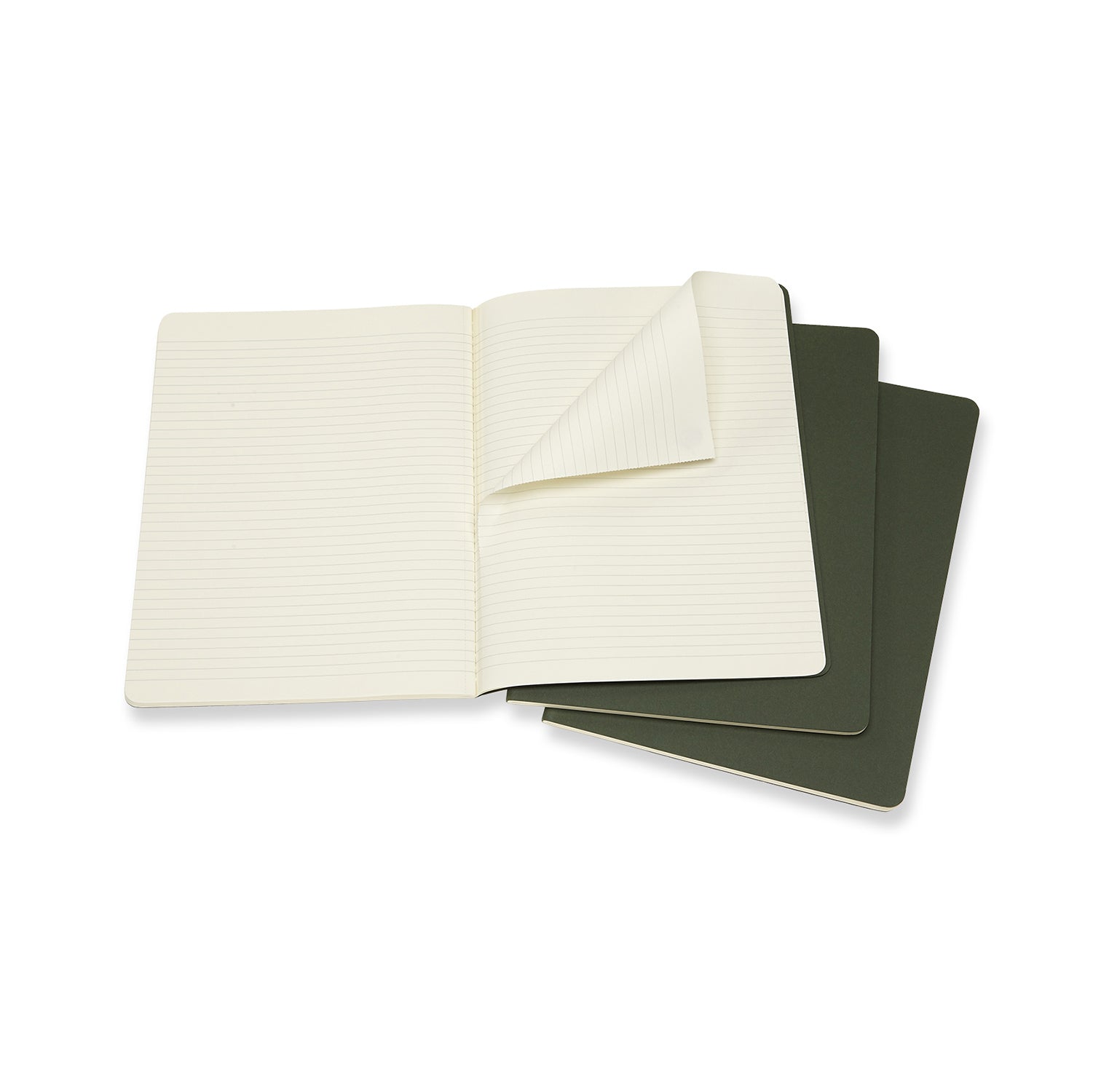 3-Pack Moleskine Ruled Cahier Notebooks - Extra Large Size (5
