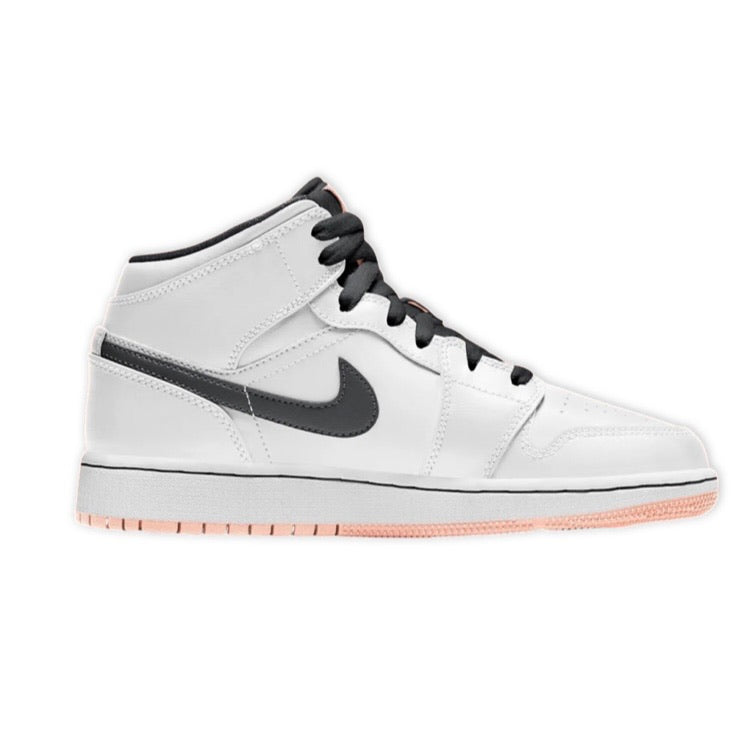 Air Jordan 1 Mid GS Arctic Orange Basketball Shoes for Kids - Stylish Sneakers for School, Sports & Casual Wear