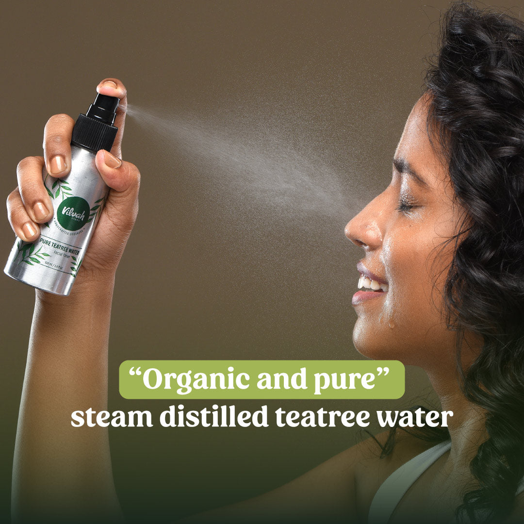 Tea Tree Water Facial Toner for Hydration & Acne Control - Refreshing Skin Care for Oily & Combination Skin - Perfect for Daily Cleansing & Pore Minimizing Routine
