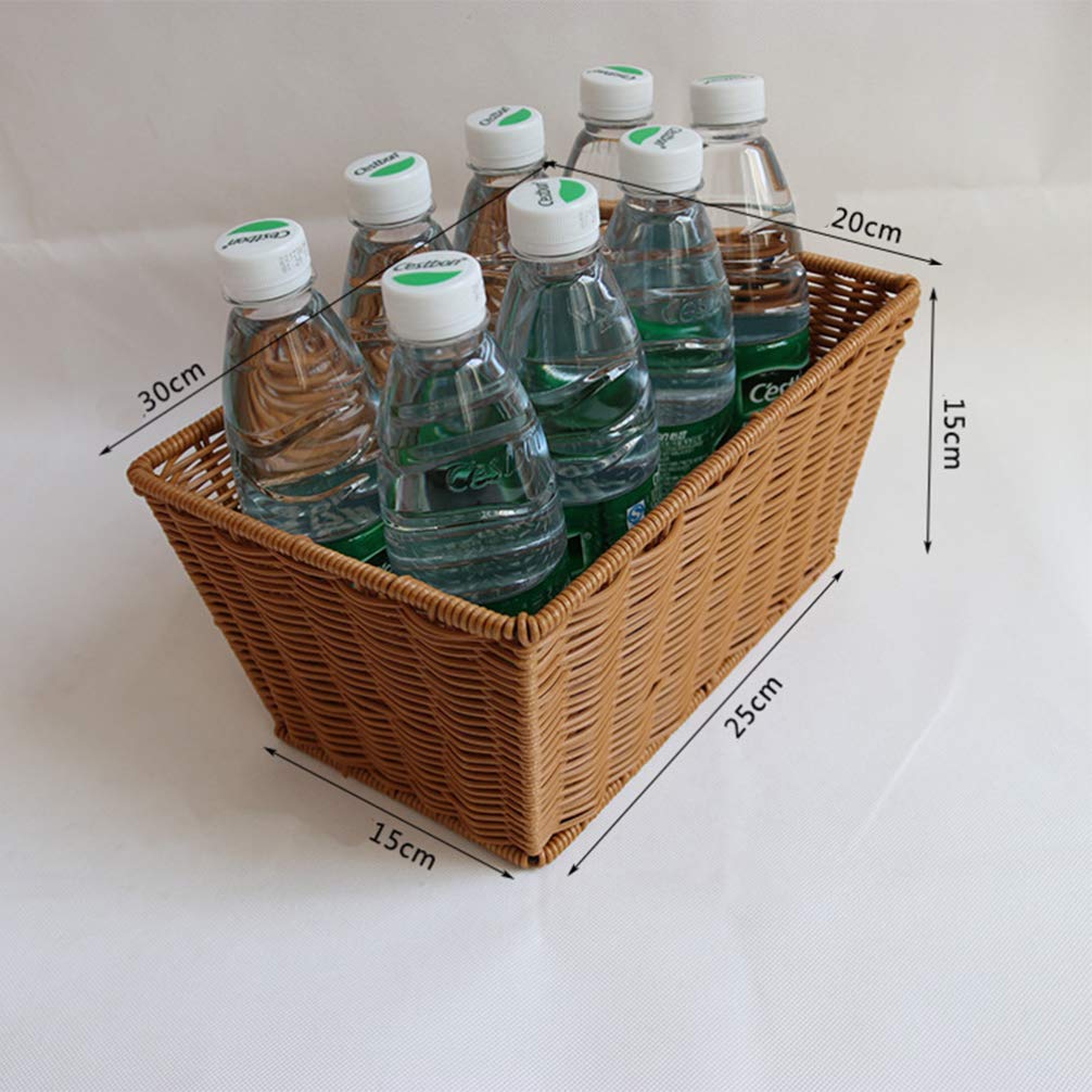 Natural Seagrass Woven Storage Basket - Eco-Friendly Hamper Organizer for Home, Bathroom & Laundry | Decorative Tray for Utensils, Toys & Clutter | Bamboo Rattan Style Bin for Bedroom, Kitchen & Office Organization