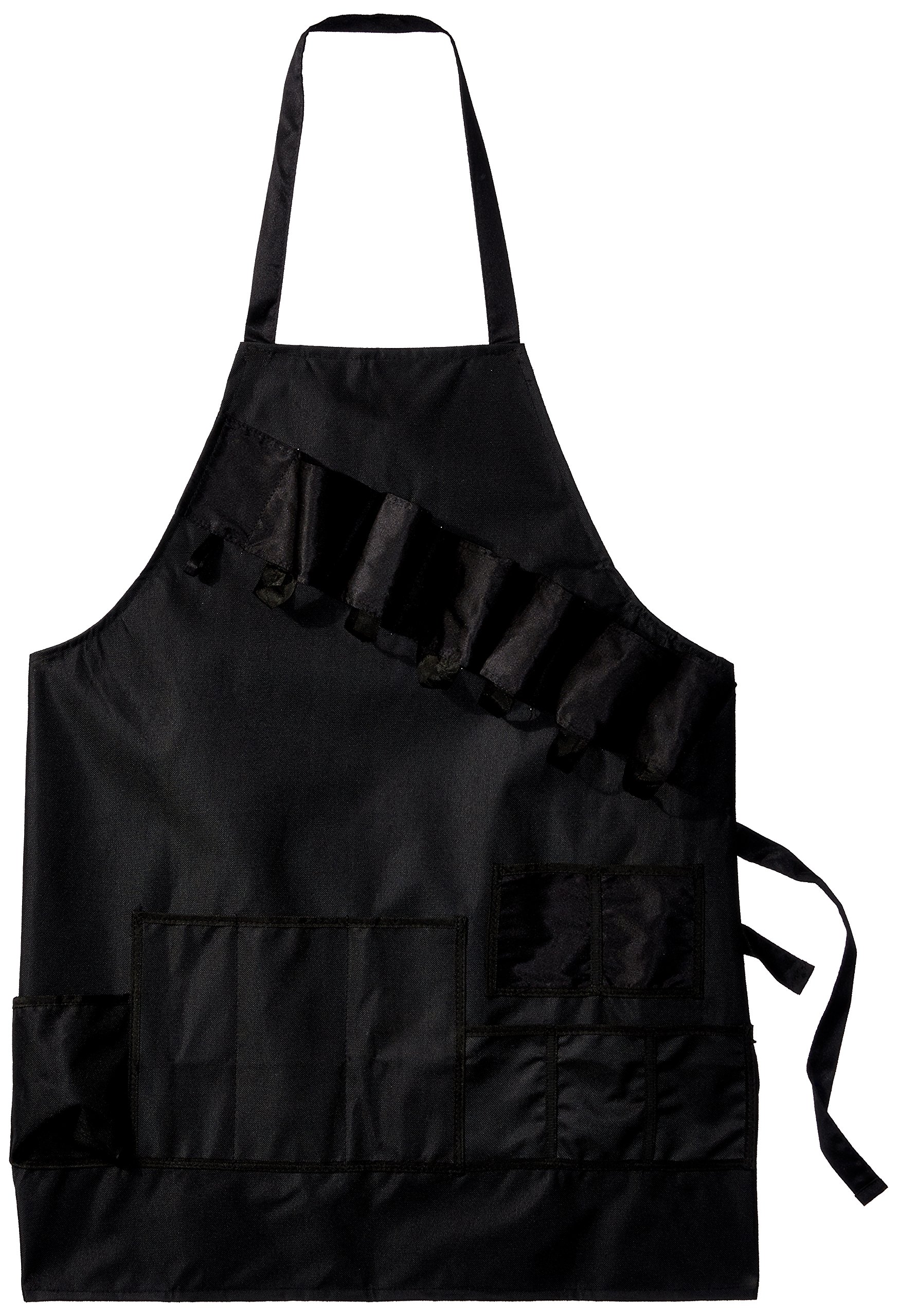 Premium Black Grill Master BBQ Apron with Pockets - Holds Beverages, Tools & Utensils for Outdoor Cooking, Grilling & Backyard Parties