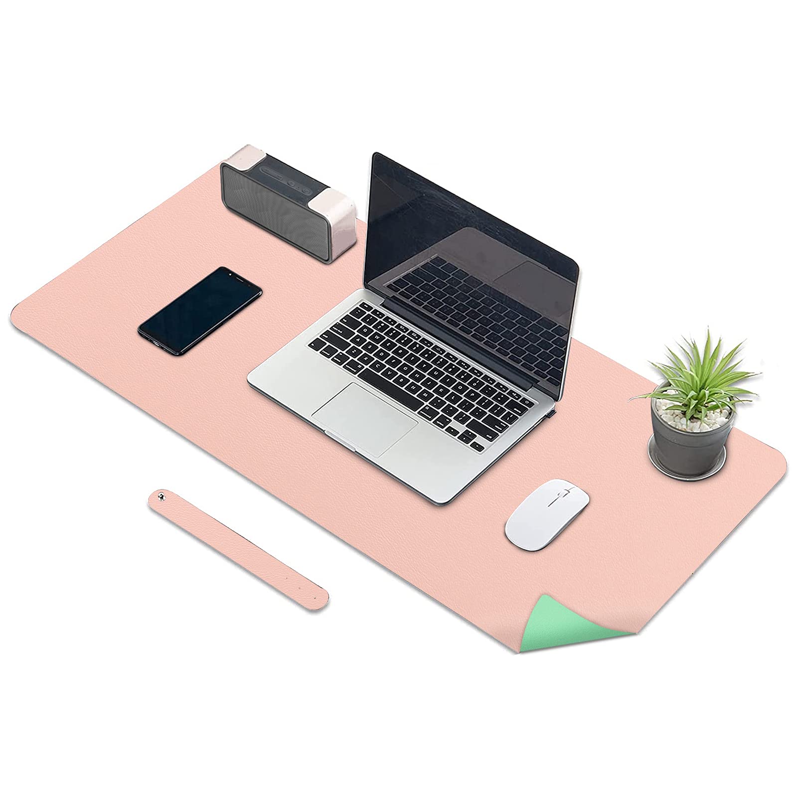 KINGFOM PU Leather Desk Pad Protector - 35.4