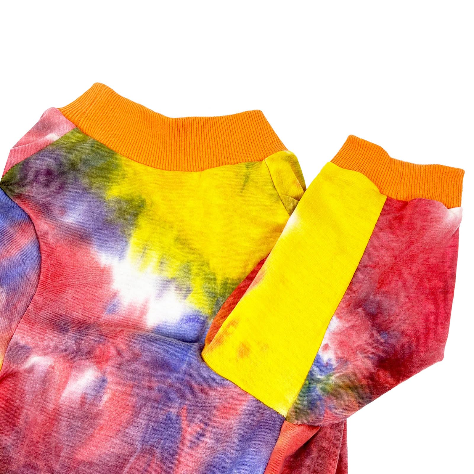 **Tie Dye Cotton Dog T-Shirt for Large Dogs (4XL, Orange) – Comfortable & Stylish Pet Shirt for Boys & Girls – Perfect for Walks, Parties & Photo Shoots**