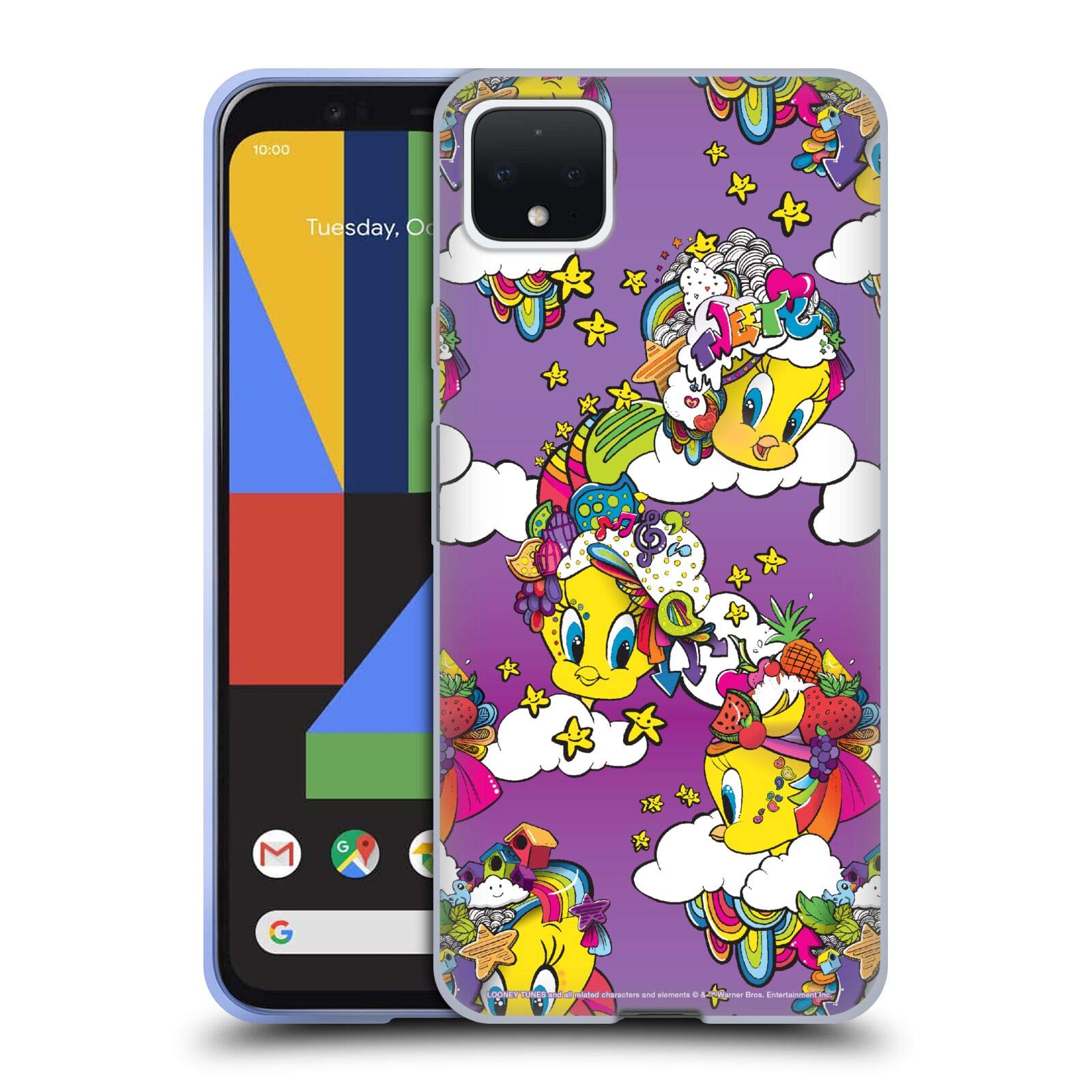 Official Looney Tunes Tweety Case for Google Pixel 4 XL - Soft Gel Cover for Daily Use