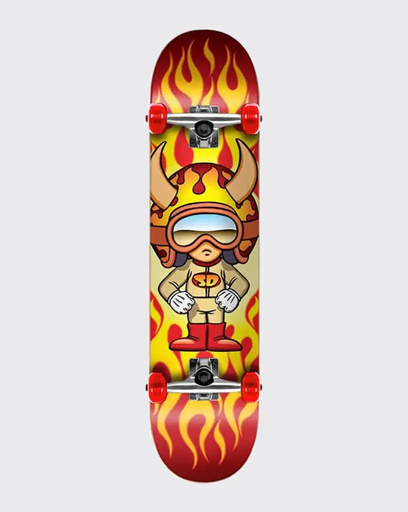 SPEED DEMONS COMPLETE HOTSHOT 8.0 Skateboard - Professional Complete Skateboard Deck for Adults & Teens - Perfect for Street Skating, Tricks & Commuting