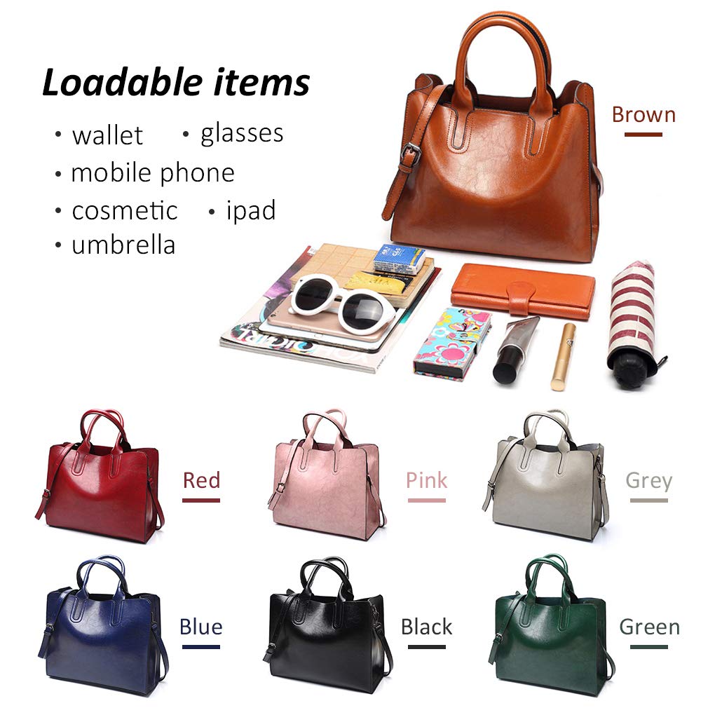 Stylish Women's Leather Handbags - Top Handle Satchel & Tote Purses for Ladies | Fashionable Work Bag, Travel & Everyday Use