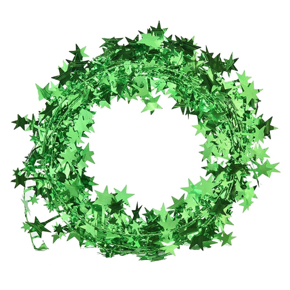 Ruipunuosi Christmas Tree Decorations - 12 Pack Rattan Star Garland with Wire Five-Pointed Stars | Holiday Home Decor for Xmas Tree, Mantel, Wall & Gift Wrapping