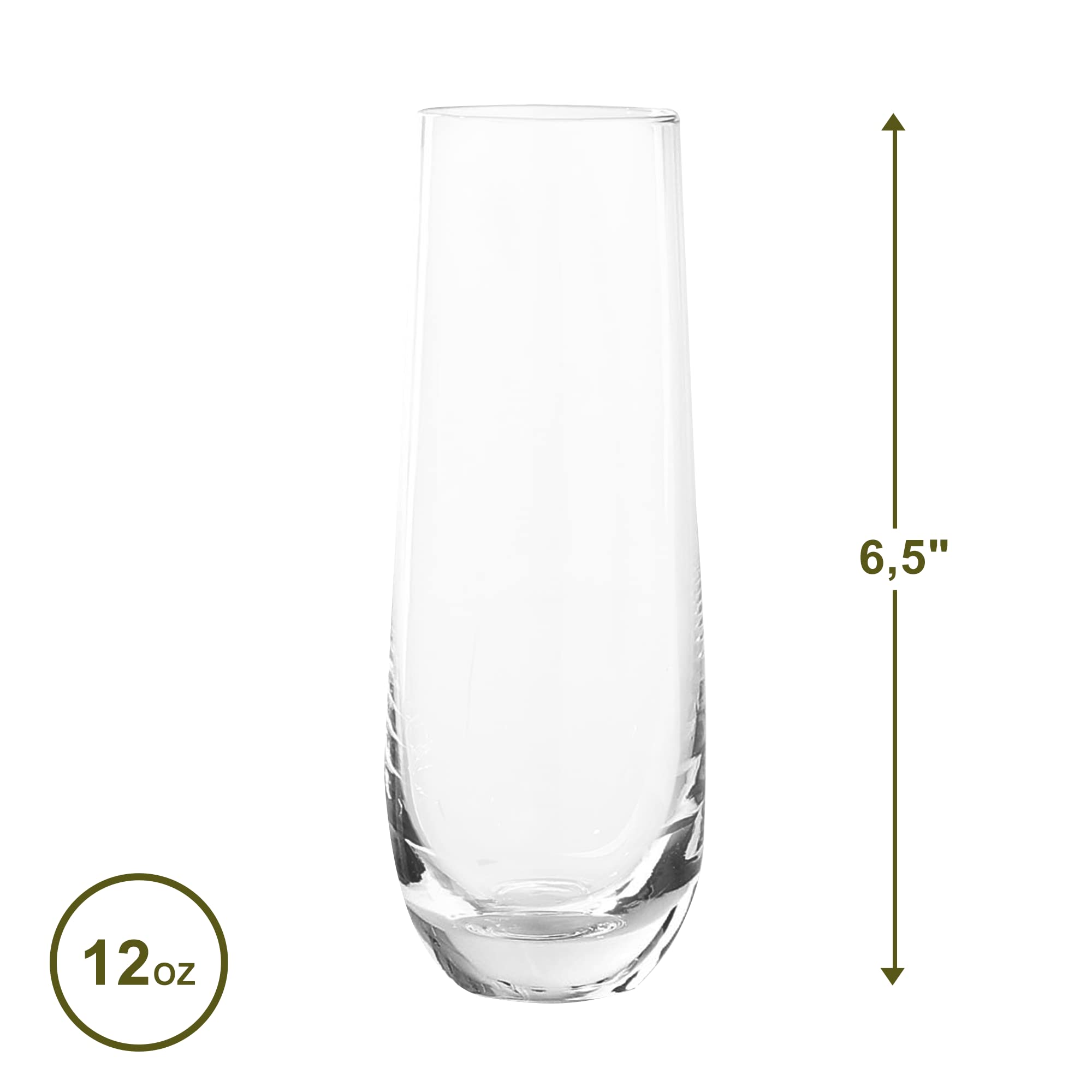 Premium Mimosa Bar Carafe Set - Includes 4 Mimosa Glasses, Chalkboard Label with Chalk & Stainless Steel Stir Stick | Perfect for Brunch Parties, Bridal Showers & Wedding Receptions
