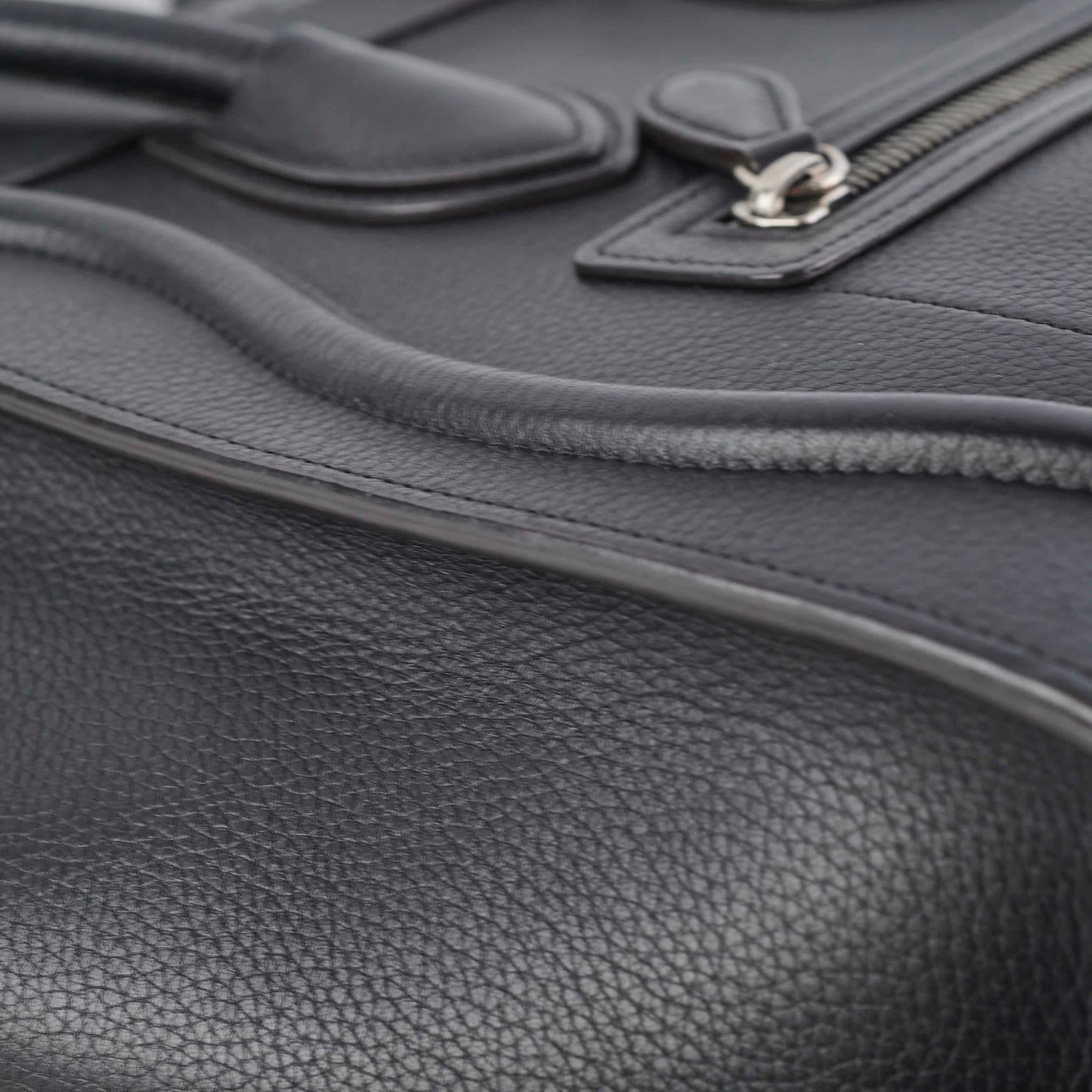 Celine Micro Luggage Black Leather Handbag - Luxury Designer Crossbody Bag for Women | Perfect for Work, Travel & Everyday Use