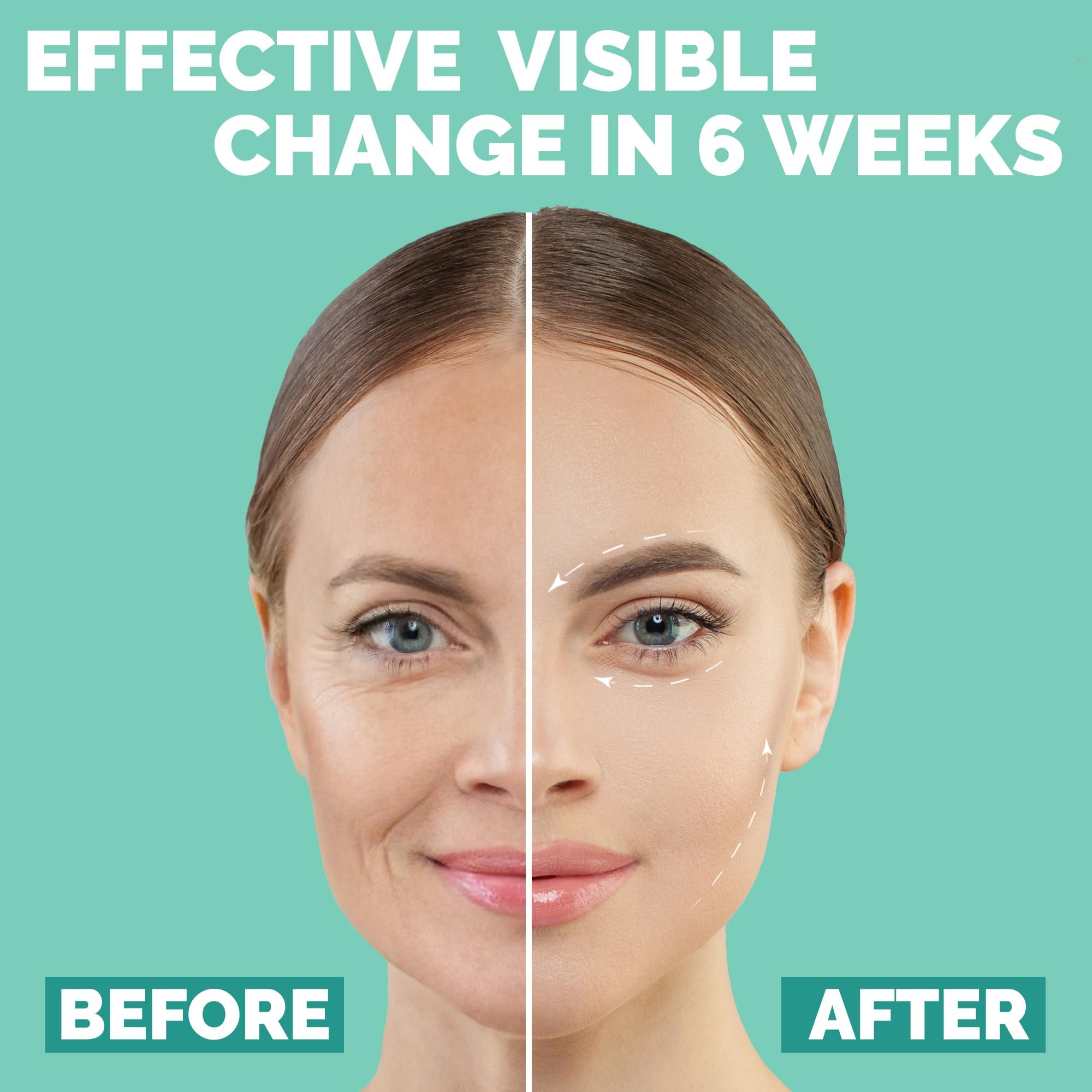 6-in-1 Advanced Microcurrent Facial Device for Anti-Aging & Skin Rejuvenation - White Cream | Professional At-Home Facial Treatment for Wrinkle Reduction & Enhanced Skincare Absorption