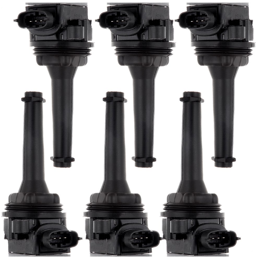 6-Pack Ignition Coil Set Compatible with Volvo C70/S60/S70/S80/V70/XC70/XC90 (1999-2009) - Direct Replacement for OE UF341 5C1320 - Perfect for Engine Performance & Tune-Up Maintenance