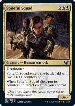 Magic: The Gathering - Spiteful Squad - Strixhaven: School of Mages Card Game - Collectible Trading Card for MTG Players - Perfect for Deck Building and Strategy Battles