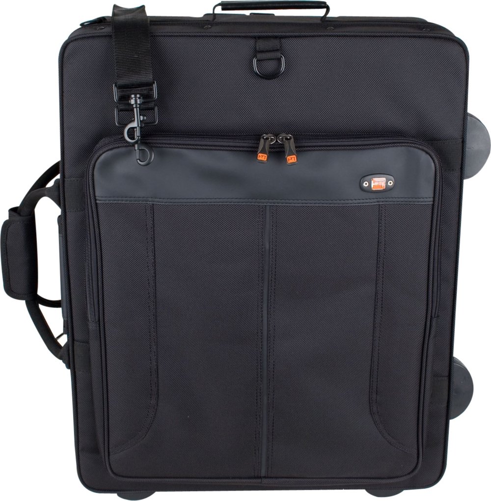 Protec Tec iPac IP301QWL 4-Trumpet Wheeled Case - Durable Black PRO PAC Storage for Musicians | Perfect for Travel, Gigs & Band Performances