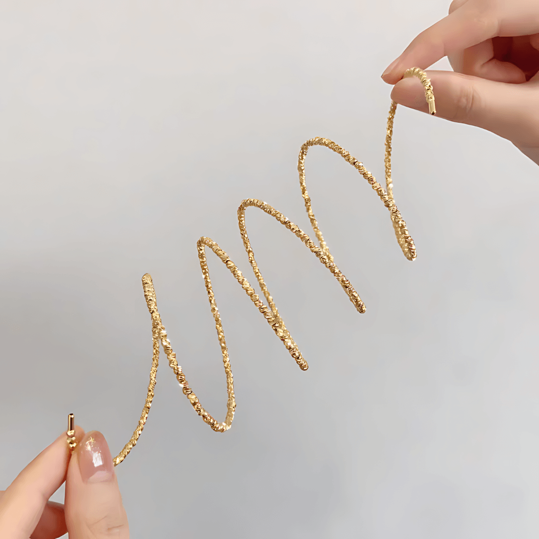 Bling Layer Gold Beads Adjustable Bangle Cuff Bracelet for Women | R8270 | Perfect for Parties, Weddings & Everyday Fashion Accessories
