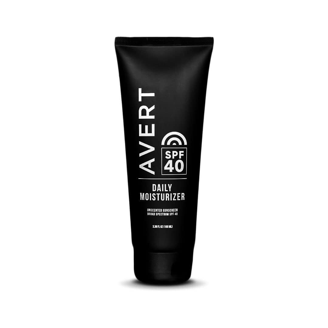 AVERT SPF 40 Moisturizing Face Sunscreen - Unscented, Octinoxate & Oxybenzone Free, Ultra Lightweight, No White Cast, Travel Size | Daily Sun Protection for Sensitive Skin, Perfect for Outdoor Activities & Travel
