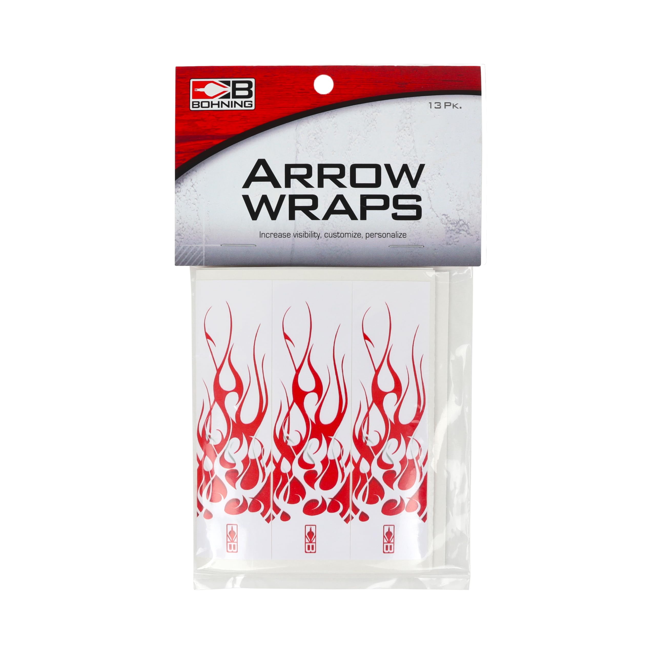 Bohning HD Arrow Wrap - Pack of 12 | High Visibility Reflective Arrow Wraps for Archery Hunting & Target Practice | Perfect for Bowhunting, 3D Archery & Outdoor Sports
