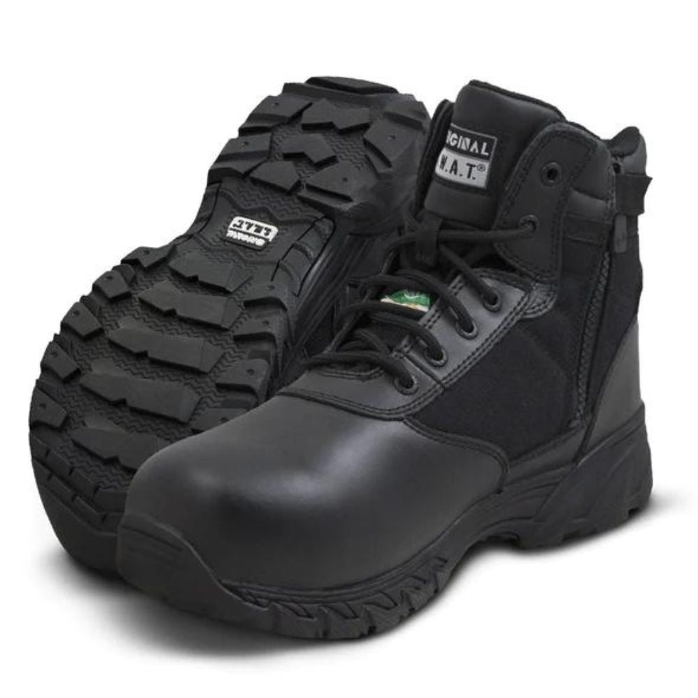 Original SWAT Classic 226101 Men's Size 6 Waterproof Composite Toe Work Boot with Side Zip - Durable Safety Footwear for Construction, Warehouse & Outdoor Work