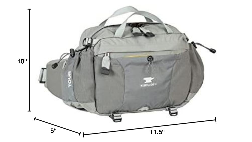 Mountainsmith Tour Lumbar Waist Pack for Running, Hiking & Cycling - Lightweight Travel Fanny Pack with Dual Water Bottle Holders - Perfect for Outdoor Adventures, Gym & Daily Use
