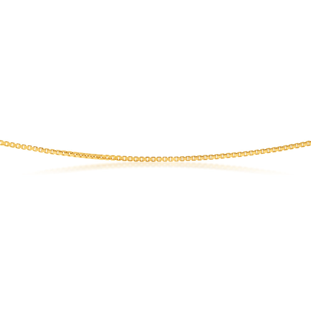 9 Carat Silver Filled Box Chain Necklace 45cm (18 Inches) - Elegant Layering Piece for Women, Perfect for Everyday Wear & Gift Giving