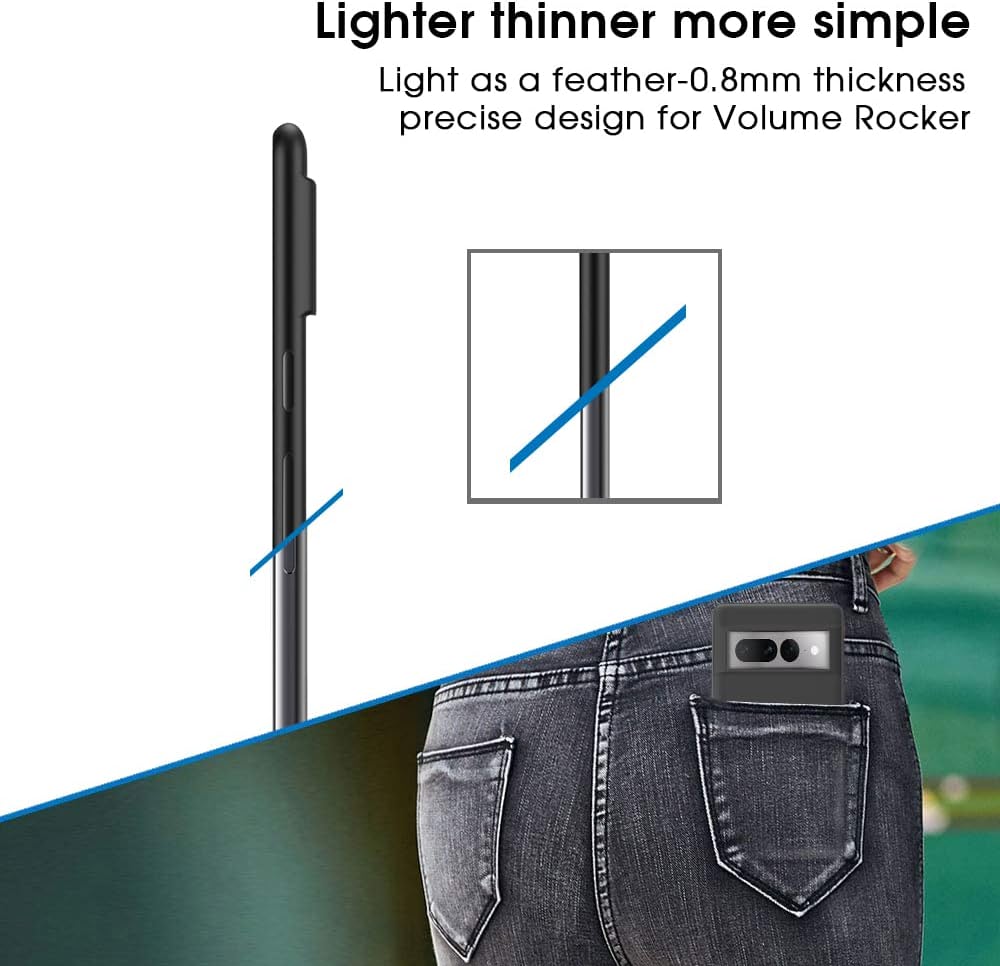 Ultra Thin Slim Fit Google Pixel 7 Pro Case - Premium Protective Cover for Pixel 7 Pro Smartphone - Perfect for Everyday Use, Travel & Outdoor Activities