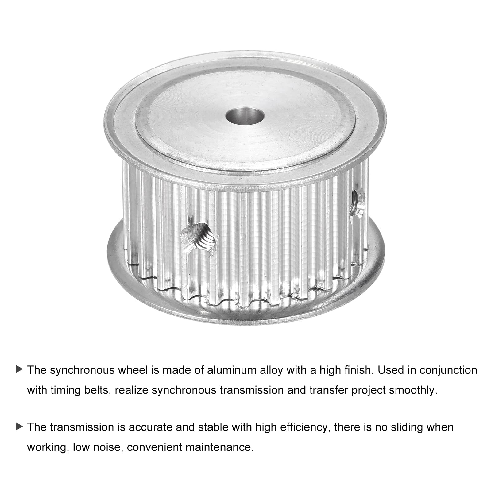 MECCANIXITY 5M 25 Teeth Timing Pulley Synchronous Wheel Belt Drive - 5mm Pitch 5mm Bore - Compatible with 3D Printers, CNC Machines & Belt Drives - Perfect for DIY Projects, Robotics & Industrial Automation