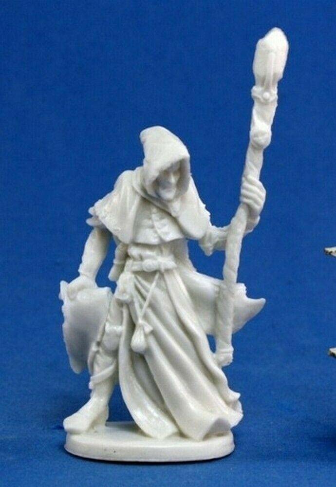 Reaper 77040: Satheras, Male Warlock - Dark Heaven Bones Plastic Miniature Figure for D&D, Pathfinder & Tabletop RPG Gaming