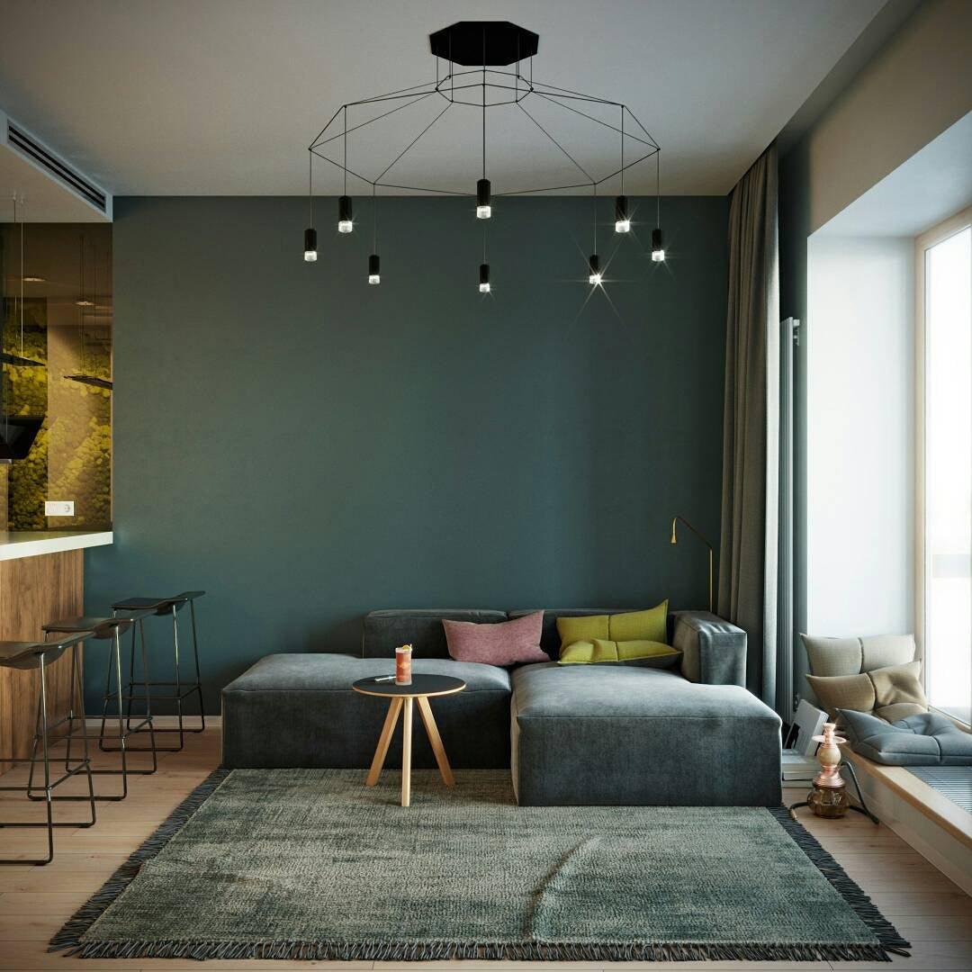Modern Geometric Lines Pendant Light - Minimalist Ceiling Lamp for Living Room, Dining Room, Bedroom & Office Decor