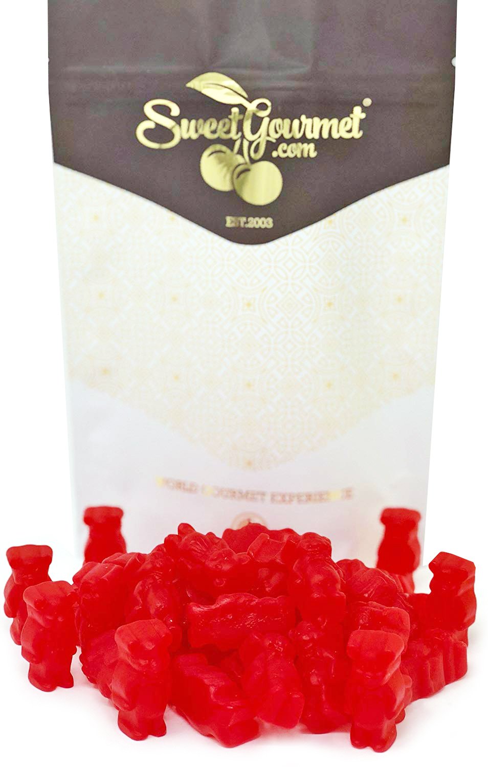 SweetGourmet JuJu Cinnamon Bears Candy - 2lb Bulk Pack of Soft & Chewy Cinnamon Flavored Gummy Bears - Perfect for Parties, Movie Nights & Holiday Treats
