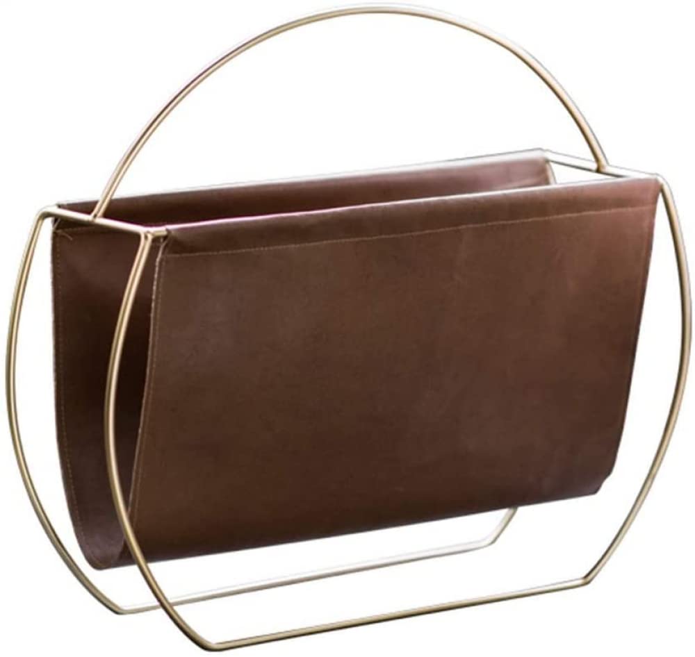 Metal Newspaper Basket & Magazine Rack - Floor Standing Organizer for Office, School & Home - Perfect for Living Room, Entryway, or Library Storage - Holds Newspapers, Magazines & Documents