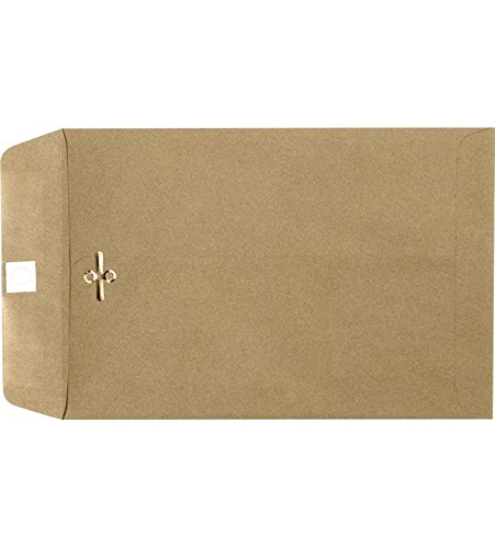 LUXPaper 9 x 12 Open End Envelopes with Clasp - Grocery Bag Brown - 70lb Text Weight - Pack of 1,000 - Perfect for Mailing, Office Documents & Business Correspondence