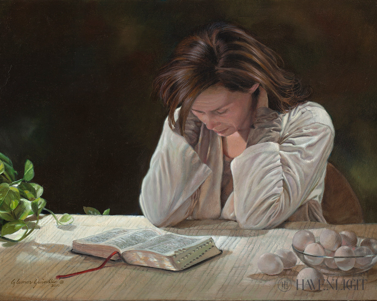 A Mother's Vigil: I Would Gather Thee - Modern Christian Home Decor for Comfort & Inspiration | Perfect for Living Room, Bedroom & Prayer Spaces