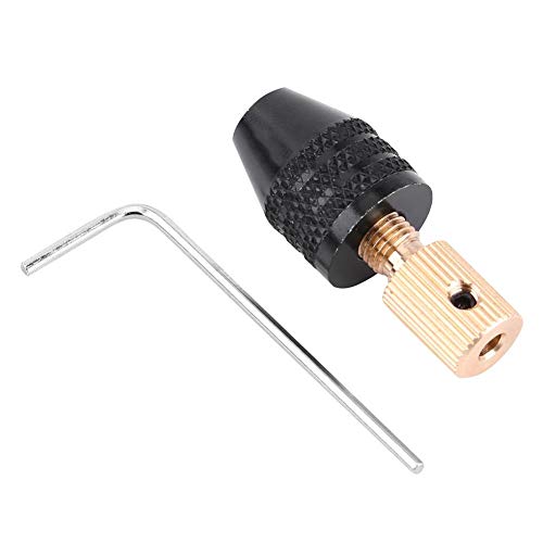 0.3-3.4mm Electric Drill Chuck Set - Brass & Aluminum Alloy Keyless Drill Chuck for Cordless/ Electric Drills with 1/8