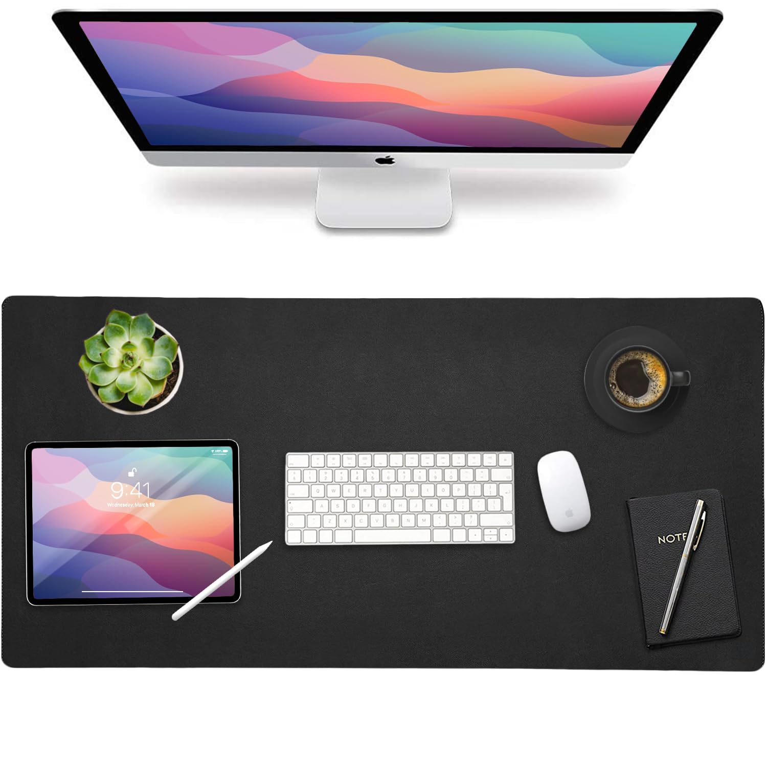 Premium Leather Desk Protector - Non-Slip 32