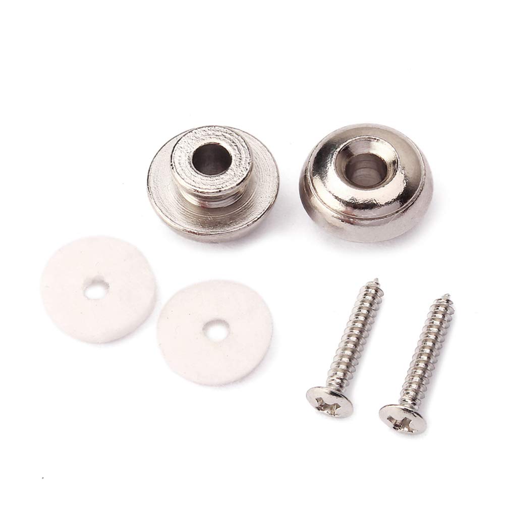 Healifty 2-Pack Electric Guitar Strap Locks - Secure Strap Buttons & Retainer System for Acoustic/Electric Guitars | Perfect for Live Performances & Studio Sessions