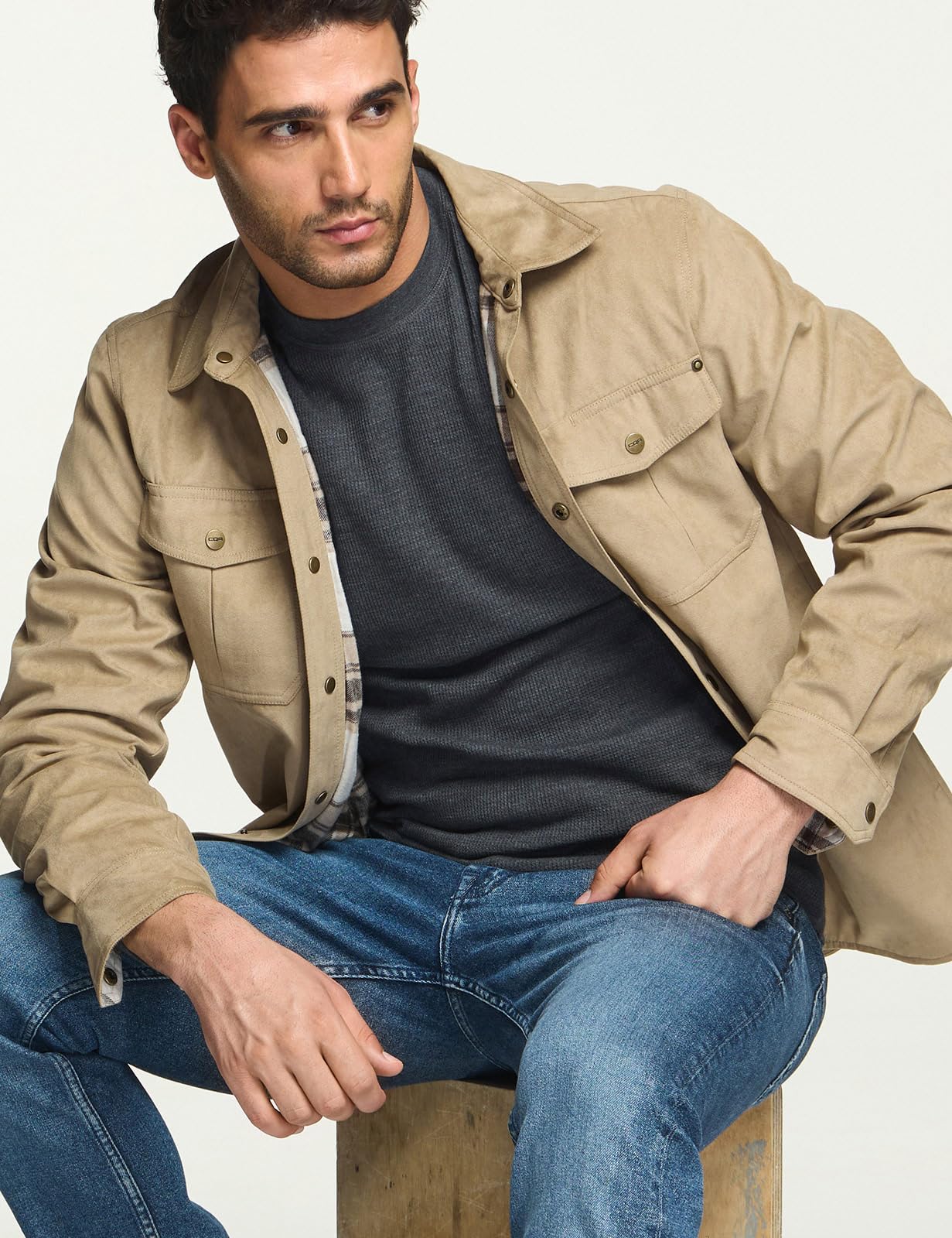 CQR Men's Thermal Underwear Long Sleeve Shirt - Midweight Waffle Knit Base Layer for Winter & Cold Weather - Perfect for Skiing, Hiking, and Outdoor Activities