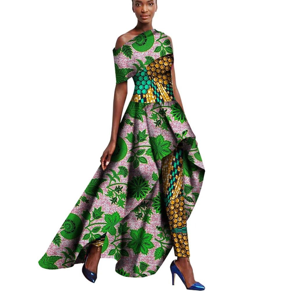 African Print Traditional Ankara Dresses & Long Pant Suits for Women | Elegant Cultural Outfits for Parties, Weddings & Special Occasions