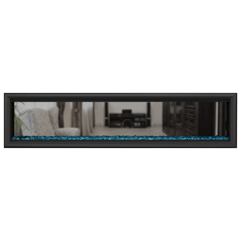 Napoleon Vector 74 See-Through Linear Direct Vent Gas Fireplace - LV74N2 | Modern Home Heating & Cozy Living Room Ambiance
