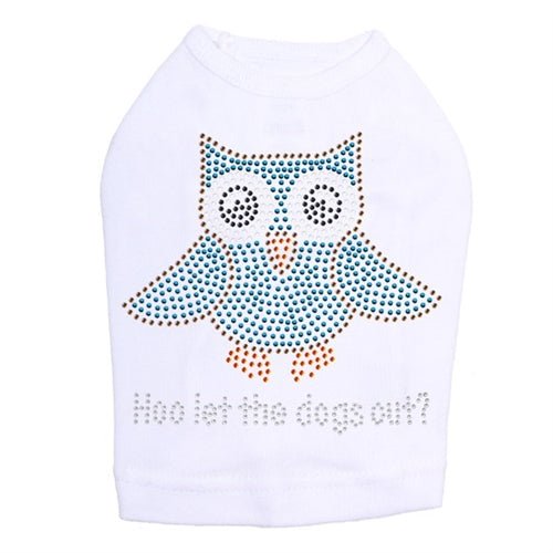 Blue Owl 'Who Let the Dogs Out' Funny Dog Tank Top - Multiple Colors for Pet Lovers & Casual Wear