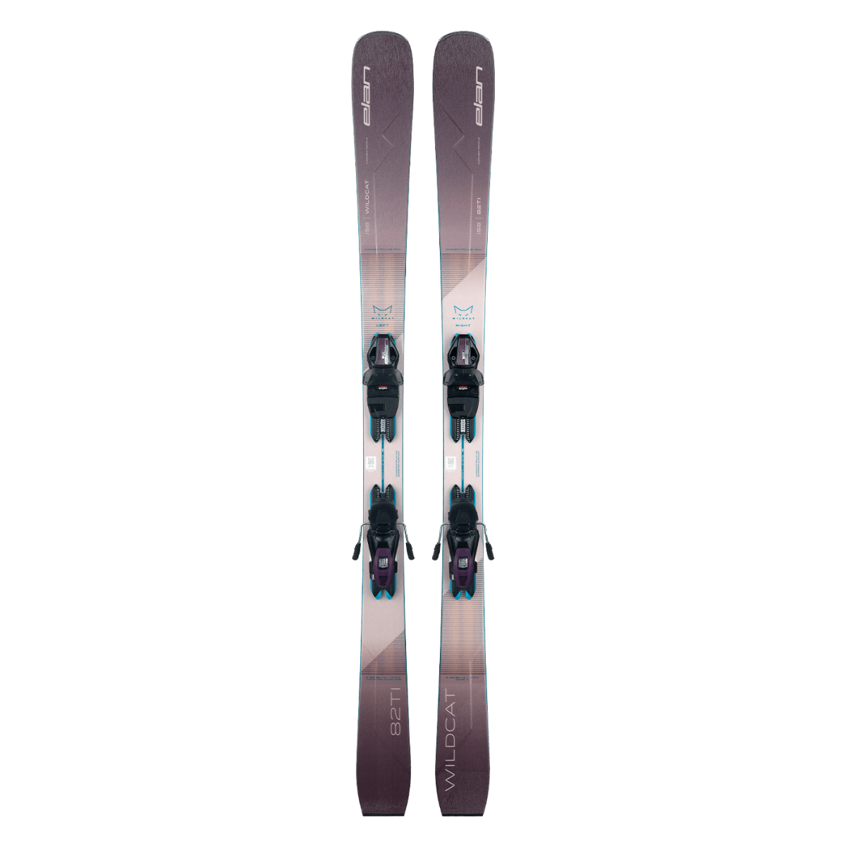 Elan WILDCAT 82 TI PS Skis with ELW 9.0 DB703220 Bindings 2025 - Perfect for All-Mountain Skiing and Freeride Adventures