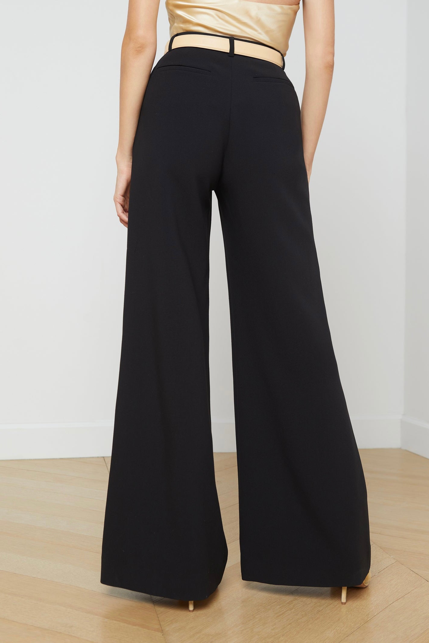 L'Agence Livvy Women's Tuxedo Pants - Slim Fit Formal Dress Pants for Work, Office & Evening Events | High Waist Tailored Trousers for Business Professional & Special Occasions