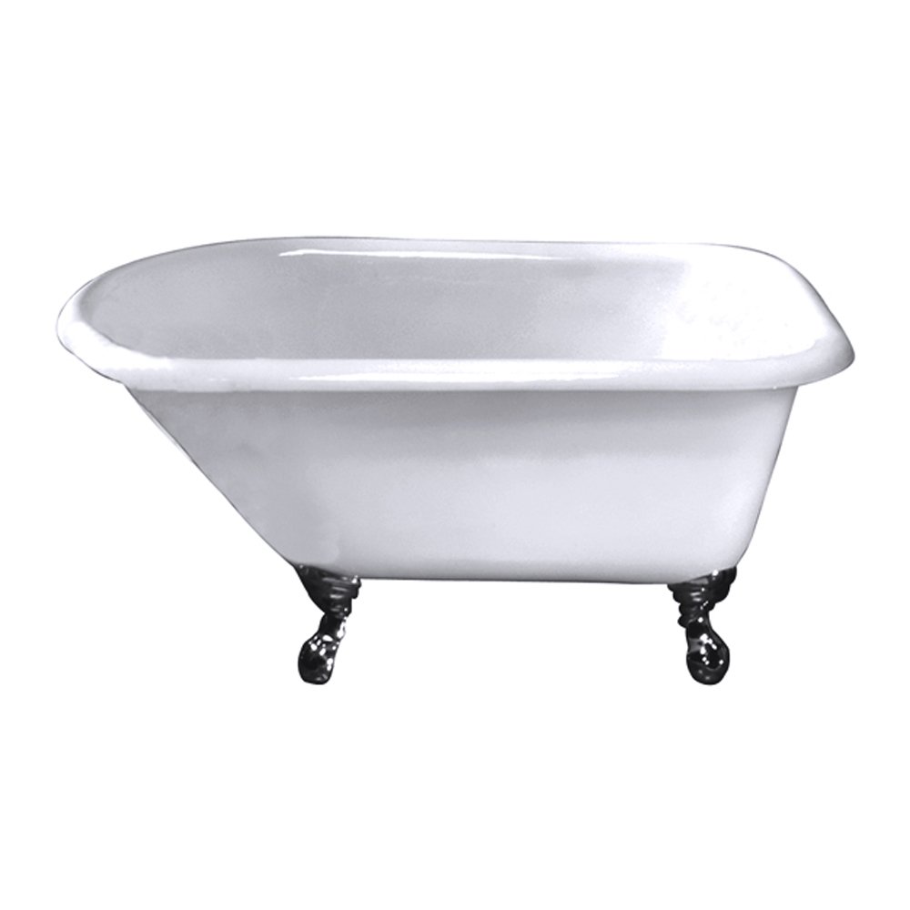 BarclayAddison Cast Iron Roll Top White - Vintage Style Kitchen Island with Wheels for Home & Restaurant Use | Perfect for Farmhouse, Industrial Decor & Commercial Kitchens